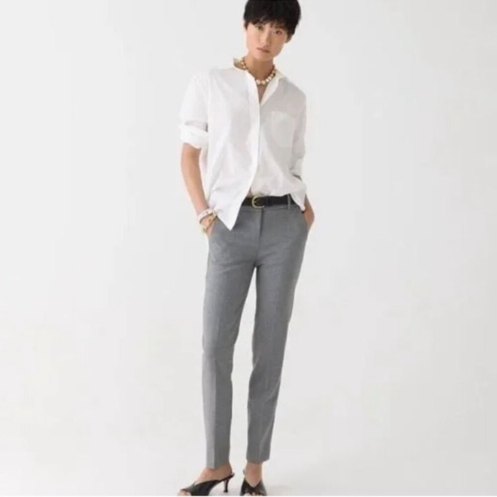 J.CREW Ladies 365 Cameron Slim Ankle Gray Dress Pants Size 2
